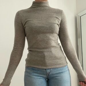 Wool cashmere blend turtleneck